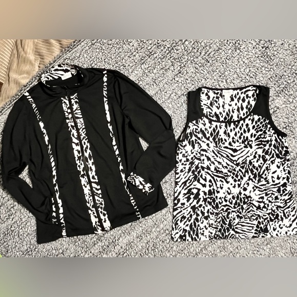 Tops - Zenergy by Chico's Black and White Top Set